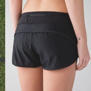 Lululemon Speed Short (Mesh) Black Size 6